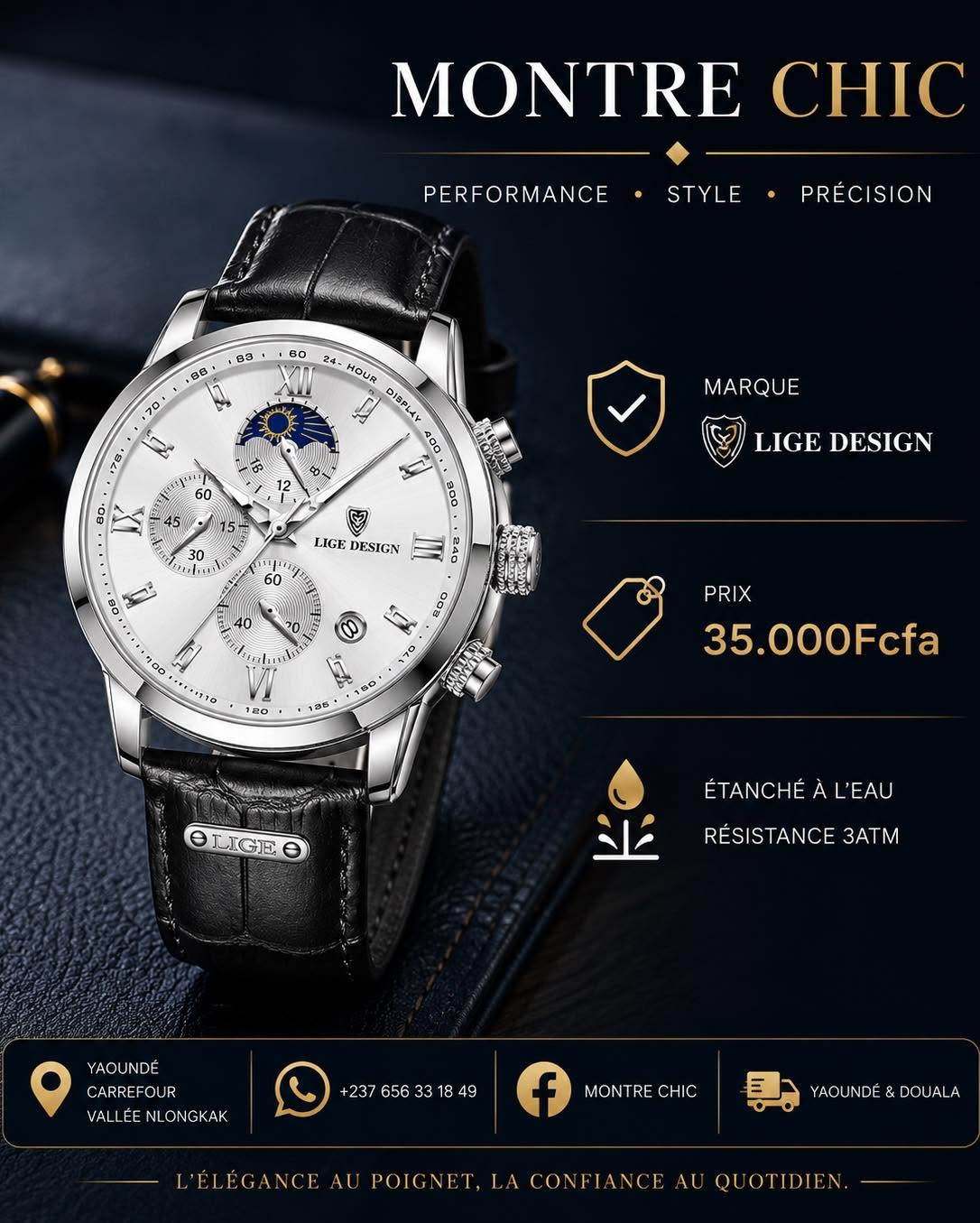 Cartier Chrono Argenté